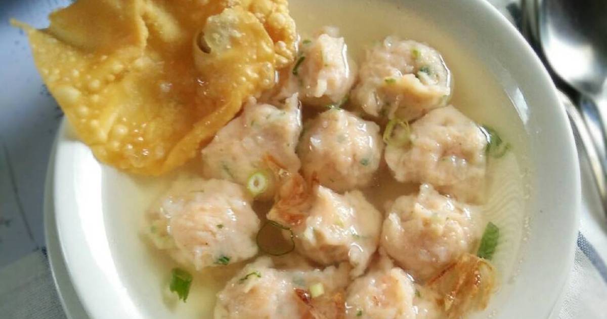 Resep Bakso Udang Cuanki Udang Pr Olahanudang Oleh Dapurvy Cookpad