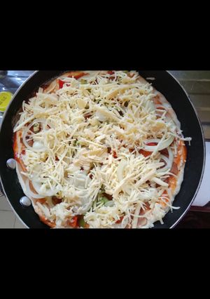 Foto resep Pizza Teflon empuk dan kriuk pinggiran #BikinRamadanBerkesan
