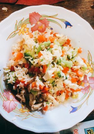 รูปของ ข้าวผัดผักอกไก่(ไม่ใส่ไข่)