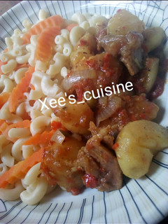 A picture of Macaroni da miyar dankali.