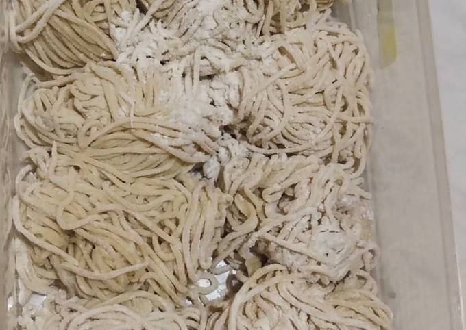 Anti Ribet, Bikin MIE MENTAH HOME MADE tekstur kenyal+ga mudah putus Enak Terbaru