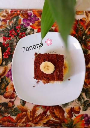 صورة لوصفة كيكة الموز الباردة 🍌