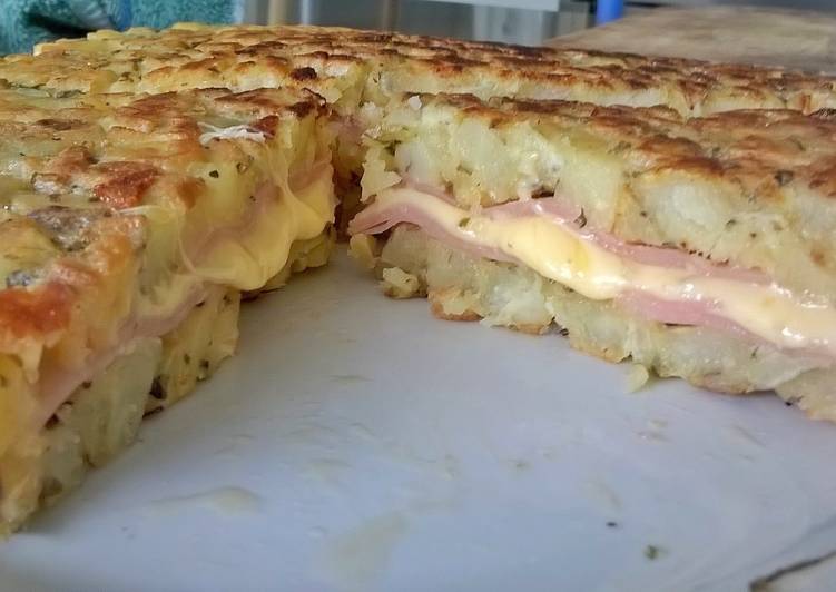 Tortilla de papa rellena Receta de Abigail Rivas Cookpad