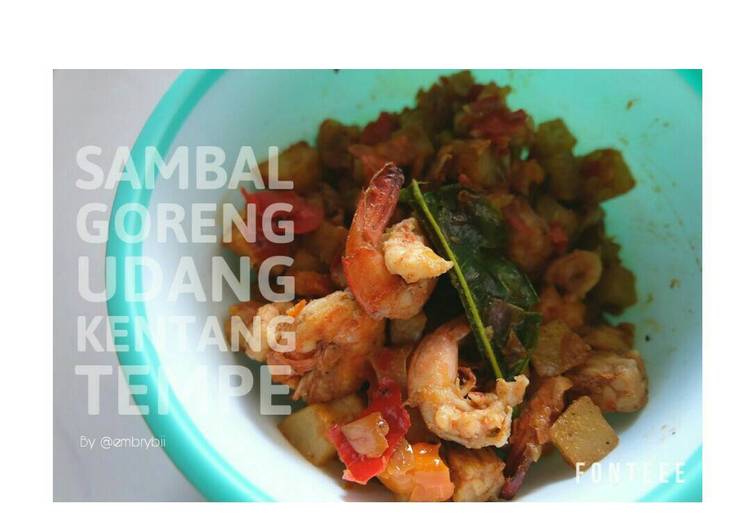 Sambal goreng udang kentang tempe