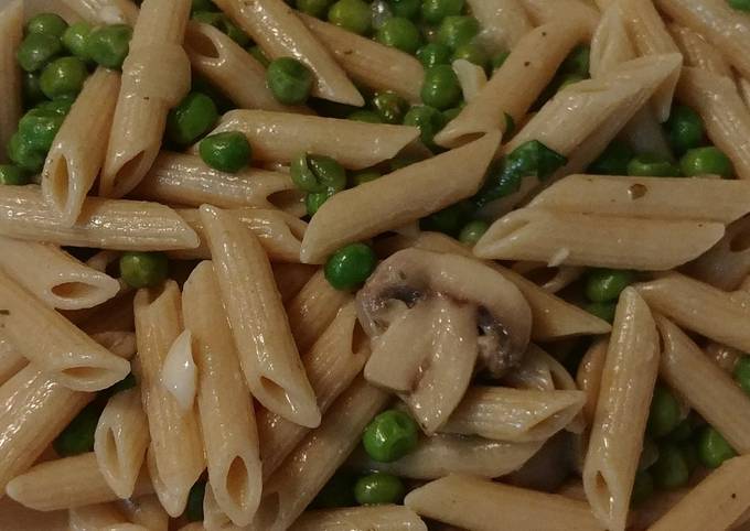 Recipe of Authentic Peas, mushrooms and pasta for Lunch Recipe