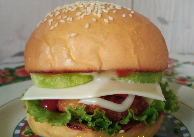 Burger ayam homemade simple dan mudah buatnya