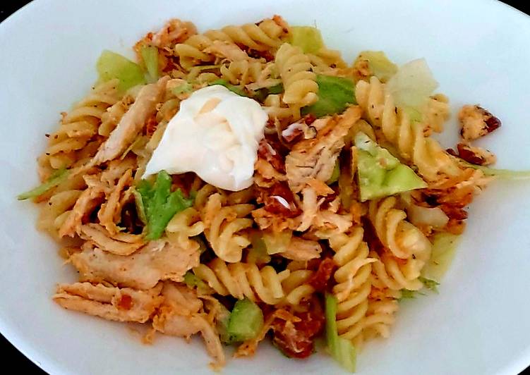 My Chicken Chorizo Pasta 2flavours Lunch Recipe By Maureen Cookpad