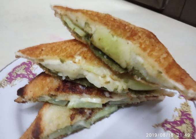 Veg cheese toast sandwich