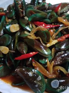 Foto resep Kerang ijo asam manis pedas