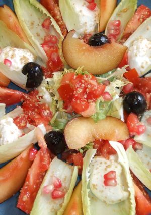 Una foto de Ensalada colorida