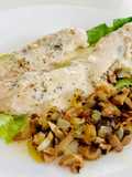 Pollo en salsa muselina