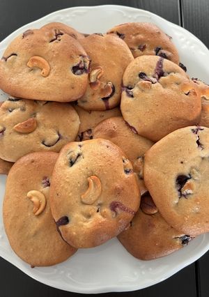 Foto principal de Galletas de anacardos y arándanos
