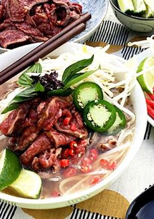 A picture of Fullblood Wagyu Beef Pho.