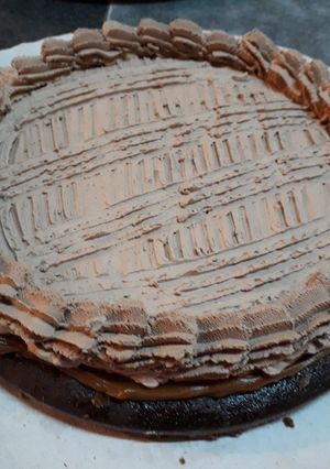 Una foto de Bizcochuelo de chocolate en capas