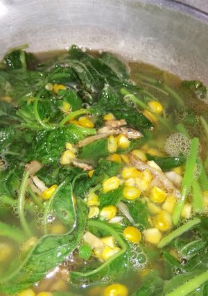Foto resep Bening bayam jagung pake teri