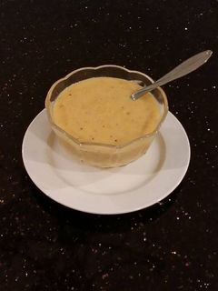 A picture of Sriracha Hollindaise Sauce.