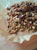 Granola avena, mandorle, semi di girasole e mirtilli rossi (cottura in friggitrice ad aria)