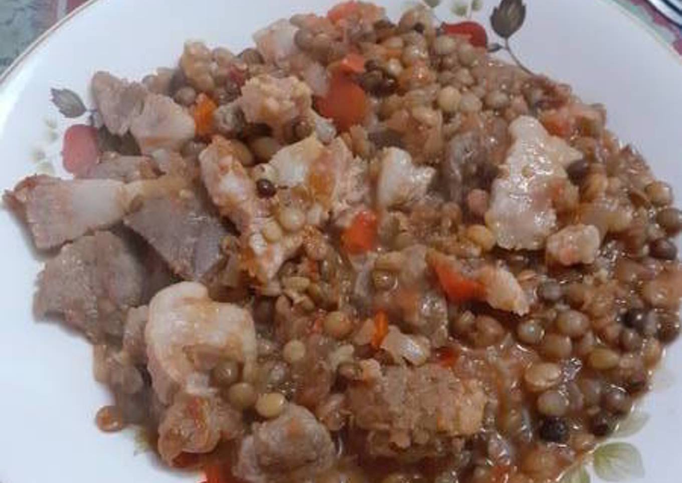 Guiso de lentejas