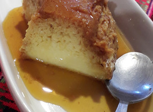 Una foto de Flan de Huevo Casero sin azúcar (y sin horno)
