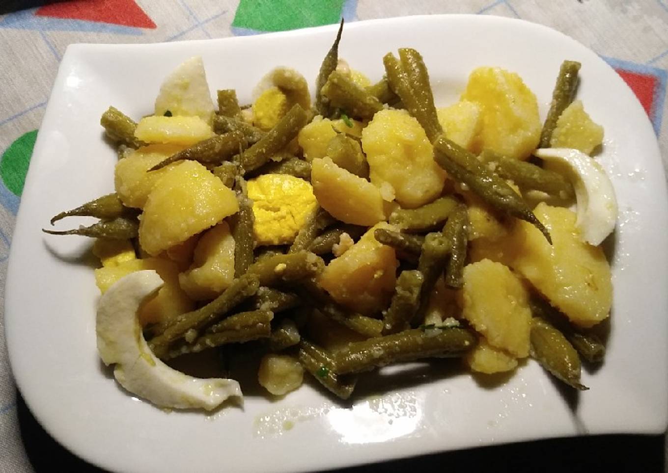 Ensaladilla de patatas y judías verdes