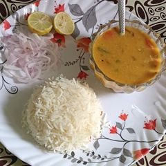 A picture of Daal chawal recipe.