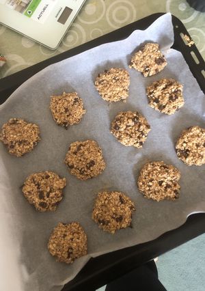 Une photo de Cookies healthy banane avoine et chocolat