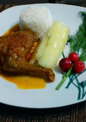 Una foto de Adobo de Conejo