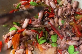 Resep Tumis baby cumi cabe pete, Lezat Sekali