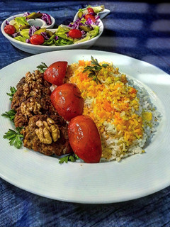 عکسی از دستور کباب تابه ای گردویی تویسرکان