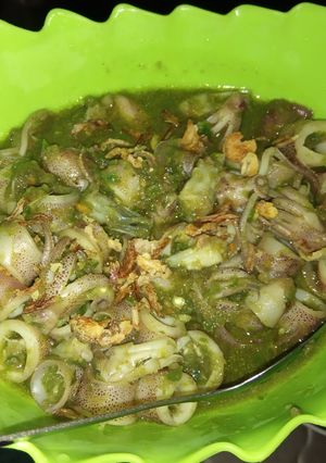Foto resep Cumi kukus cabe rawit ijo