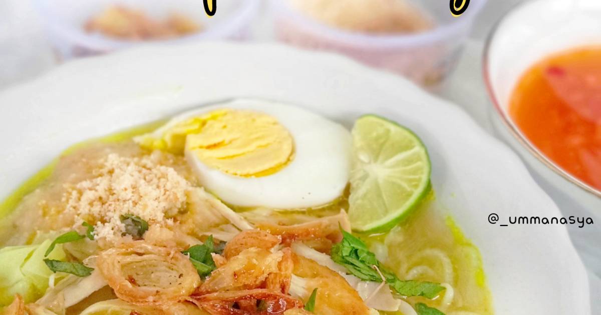 Resep Soto Ayam Lamongan Sedap, Gurih Dan Nagih ???? Rasanya Maknyus