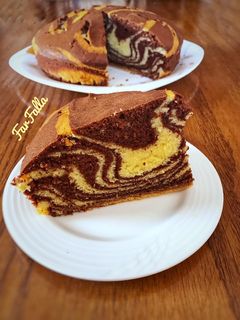 صورة لوصفة كيك الزيبرا 🦓 Zebra Cake