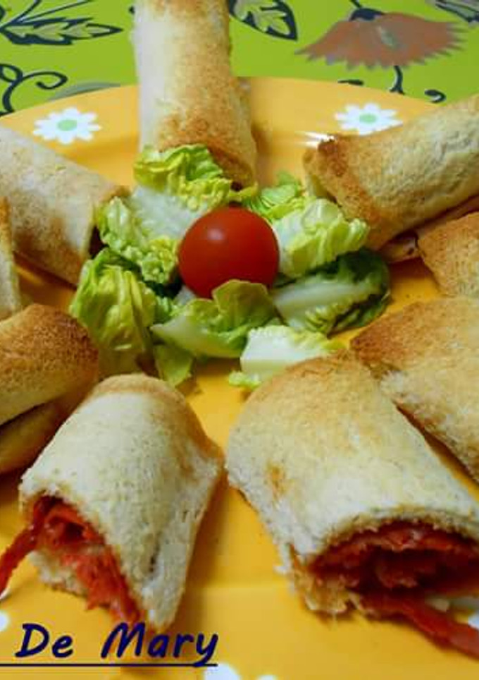 Una foto de Rollitos de chorizo y queso