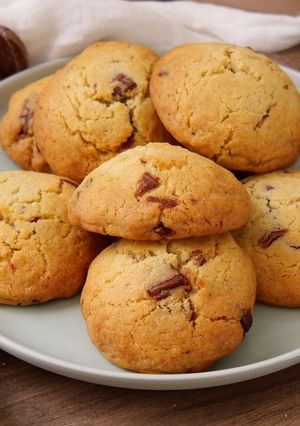 Une photo de Biscuits tendres aux pépites de chocolat