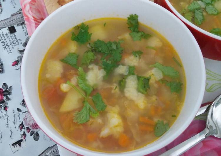 Winter mix veg soup