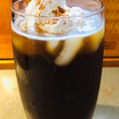 A picture of Black Cherry 🍒 Coffee ☕️ Soda 🥤.