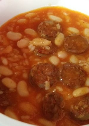 Una foto de Arroz con habichuelas