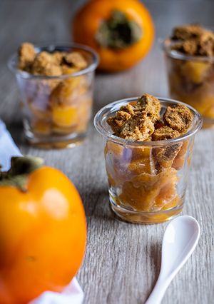 Une photo de Crumble épicé au kaki