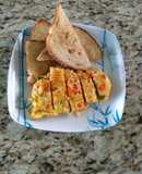 Omelette con pimientos