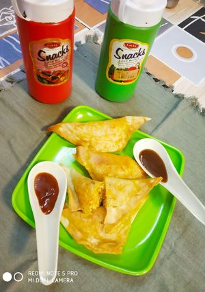 A picture of Noodles Patti Samosa.