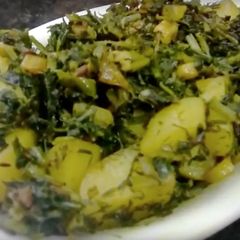 A picture of Soya Methi Aloo ki sabzi.