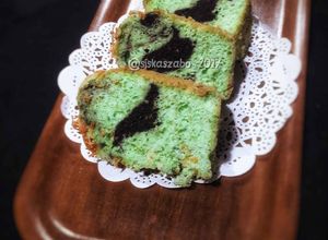 Foto resep Bolu Marmer Pandan #Ketopad #Ketobetic #KBF