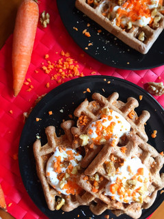 Una foto de Gofres Carrot Cake fit