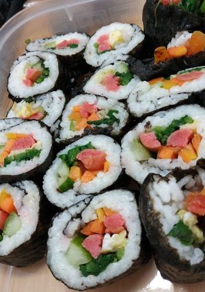 Foto resep Veggie Sushi roll (Gimbab)
