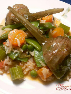 Una foto de Arroz basmati imperial con verduras de invierno