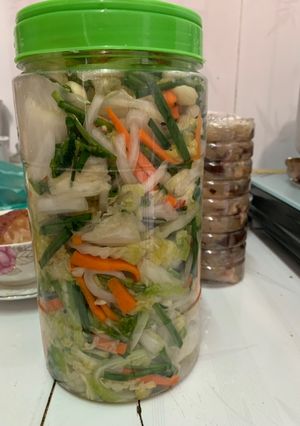 Hình của món Kim chi việt nam.