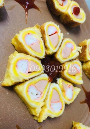 Hình của món Món cho bé : Sandwich cuộn.