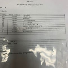 A picture of Ranch Dressing.
