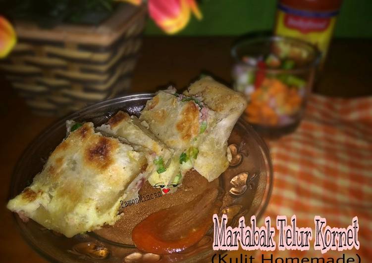 Martabak Telur Kornet (Kulit Homemade)