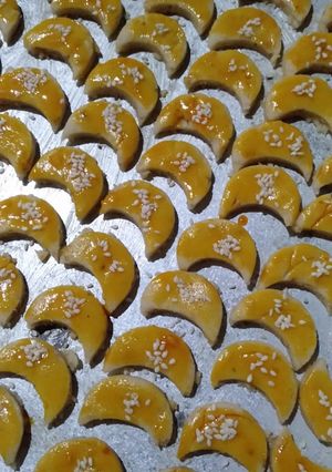 Foto resep Kue kacang wijen